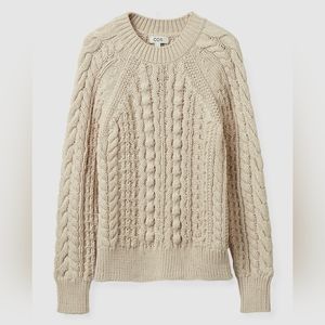 COS Knit Jumper Chunky Sweater in Light Beige